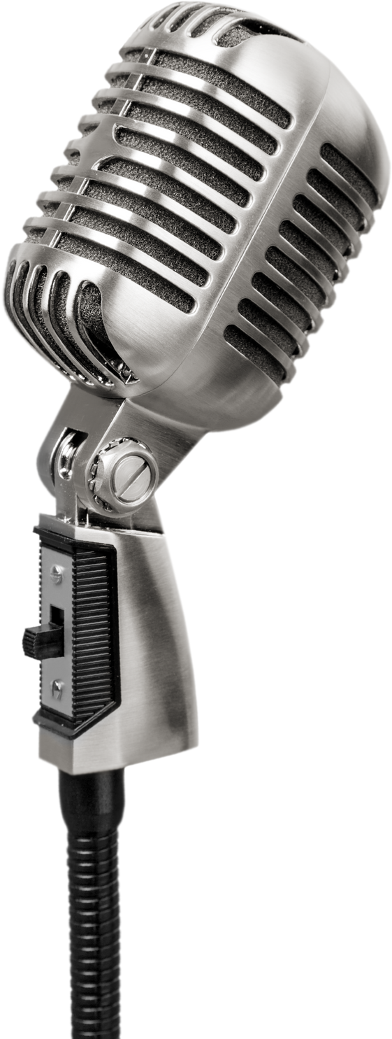 Black and Grey Microphone Isolated 