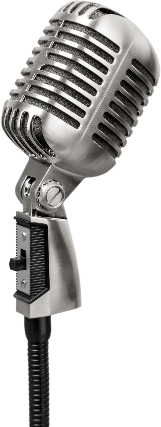 Black and Grey Microphone Isolated